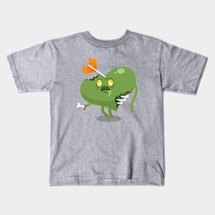 Valentines Zombie Heart Kids T-Shirt